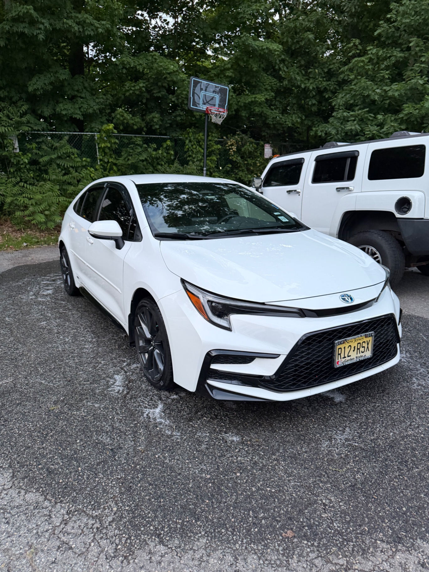 White Toyota Corolla after full detail by Shine Society NJ
